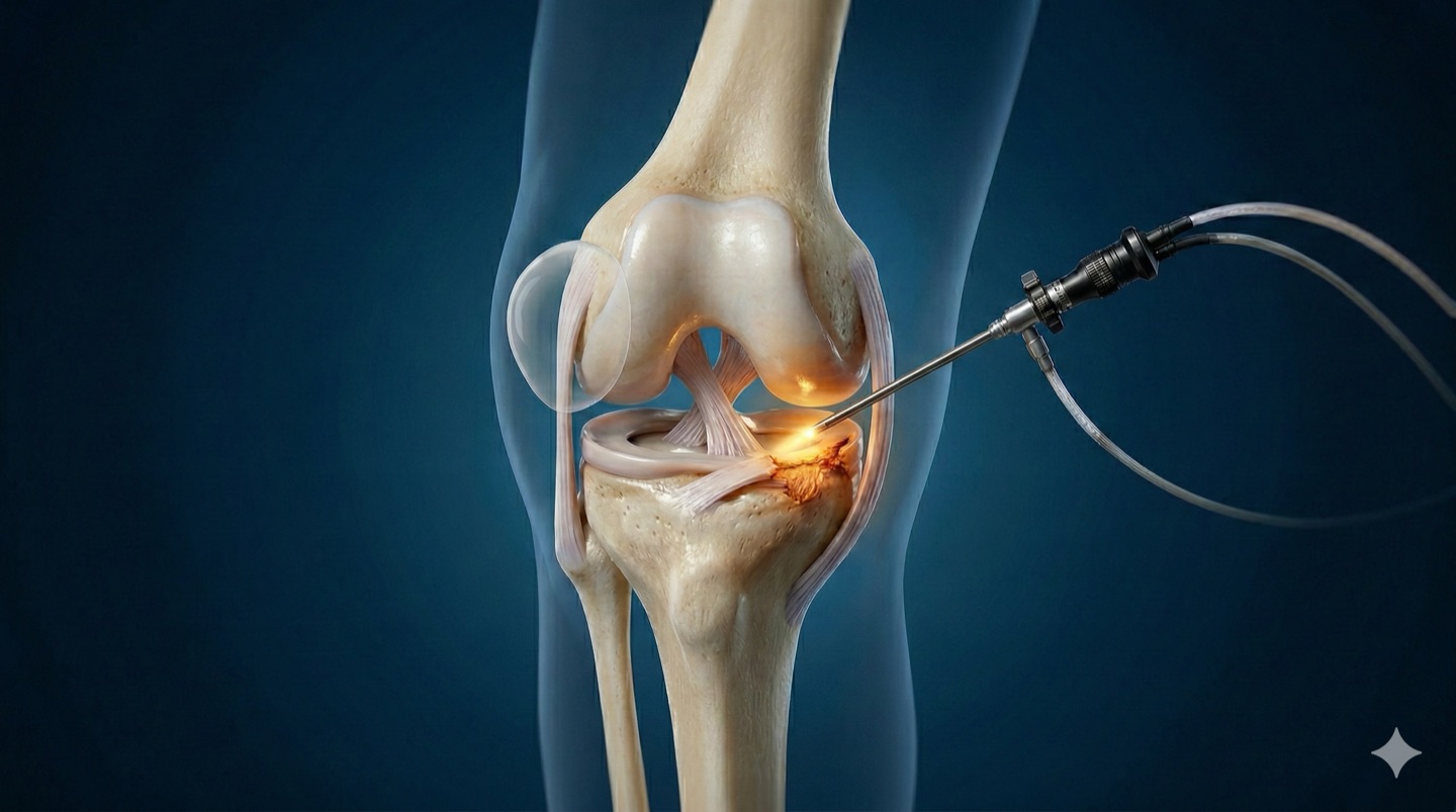 Artroscopia de rodilla y hombro con instrumental Arthrex — Dr. Balcázar, Querétaro