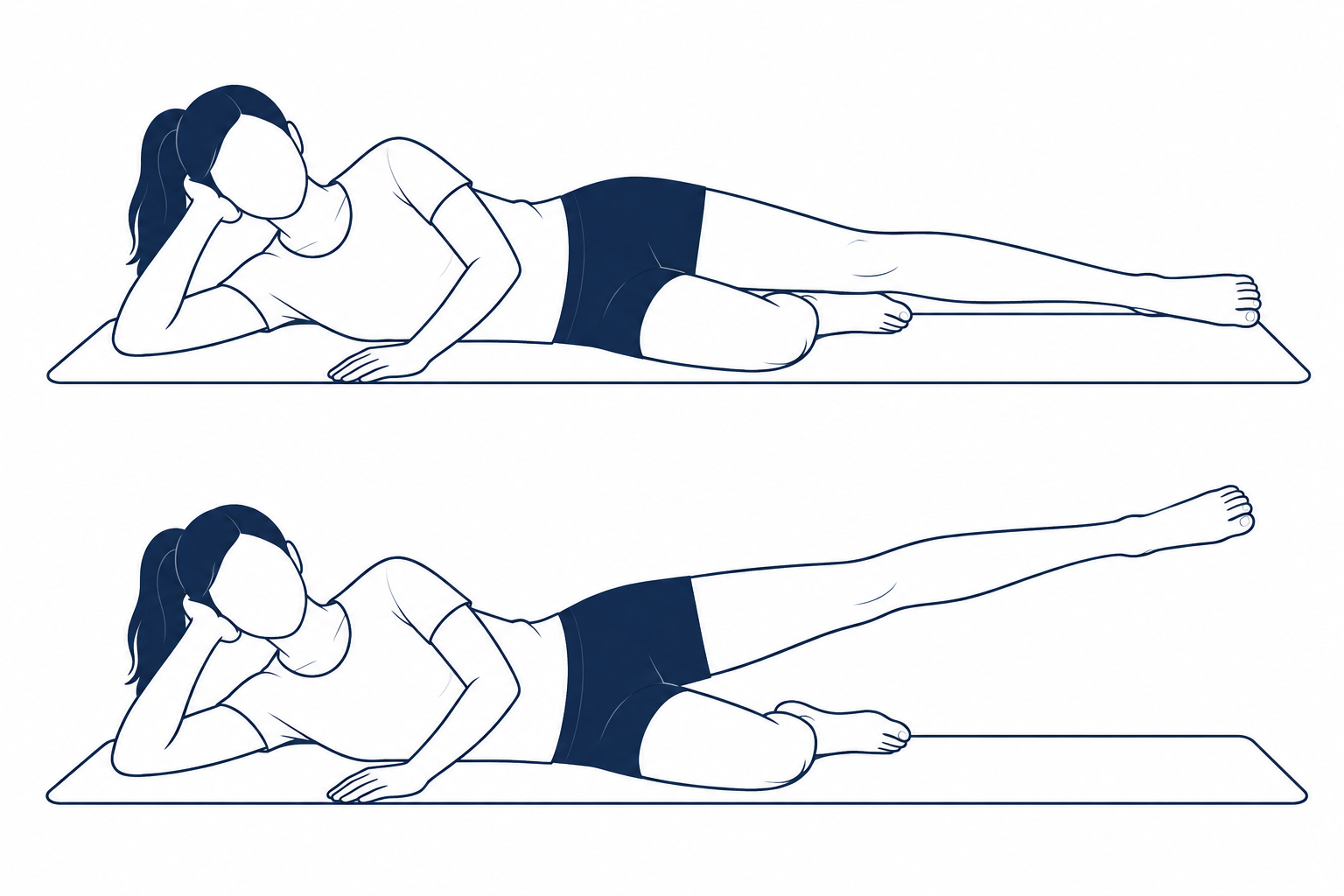 Elevación de Pierna Lateral (Side-Lying Leg Lift)
