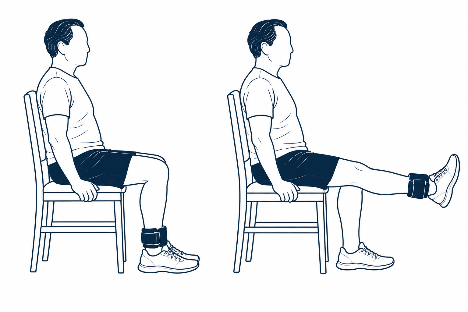 Extensión de rodilla sentado