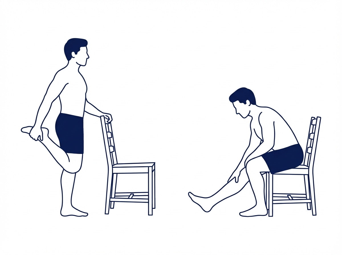 Estiramiento Cuádriceps e Isquiotibiales